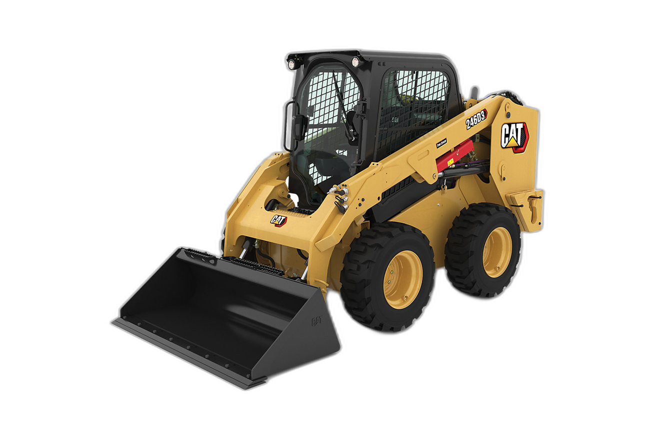 Mini-carregadeira Caterpillar para locação